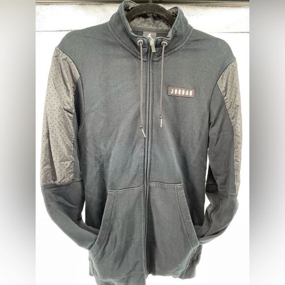 Air Jordan VI 6 Black Men’s Unisex Full Zip Performance Bomber Jacket Small - Picture 9 of 10